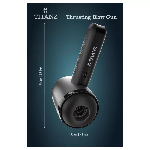 Titanz Thrusting Blow Gun - automatisk masturbator (svart)