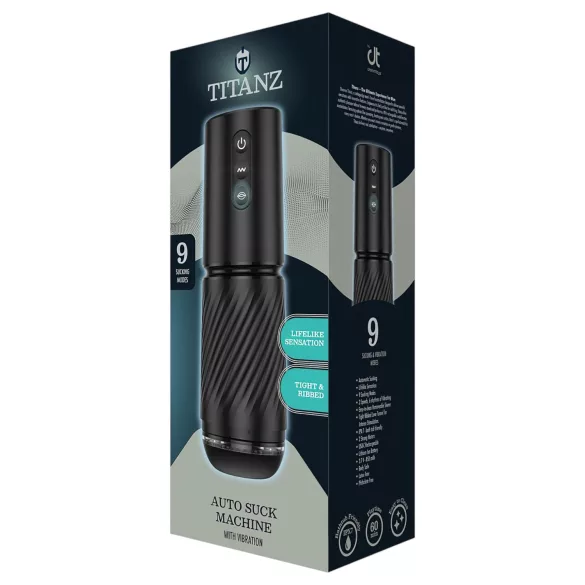 Titanz Auto Suck - automatisk masturbator (svart)