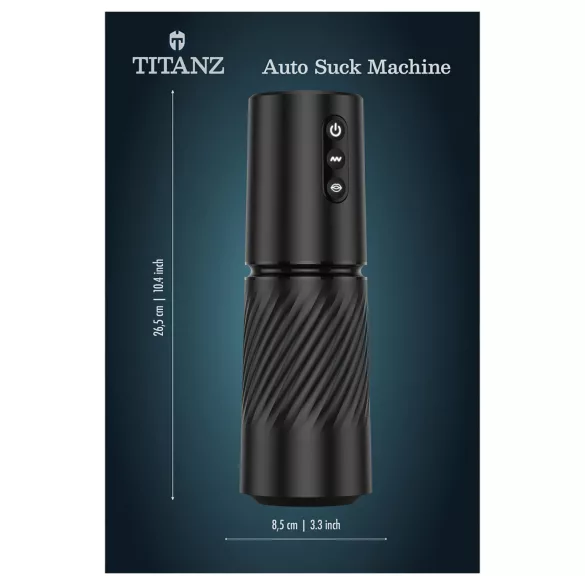 Titanz Auto Suck - automatisk masturbator (svart)