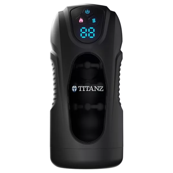 Titanz Ultimate Heat & Thrusting - automatisk masturbator (svart)