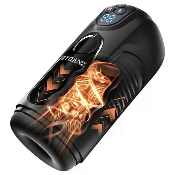 Titanz Ultimate Heat & Thrusting - automatisk masturbator (svart)