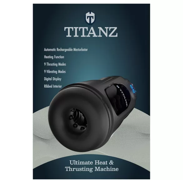 Titanz Ultimate Heat & Thrusting - automatisk masturbator (svart)