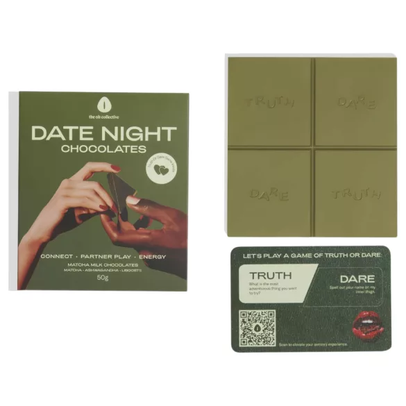 The Oh Collective Date Night Matcha - matcha-jordbær-sjokolade for par (50 g)
