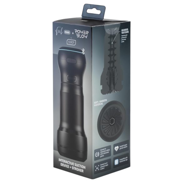 Kiiroo PowerBlow + Feel Pocket lommevibrator (svart)