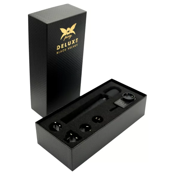 Pixey Deluxe Black Velvet - stavvibrator M (svart)