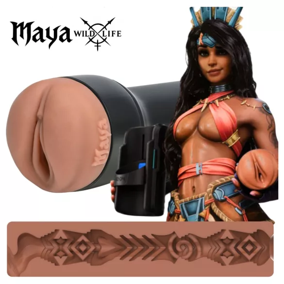 Kiiroo FeelMaya - realistisk kunstig vagina-masturbator (hudfarget)