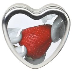 Earthly Body - Spiselig massasje stearinlys (jordbær)