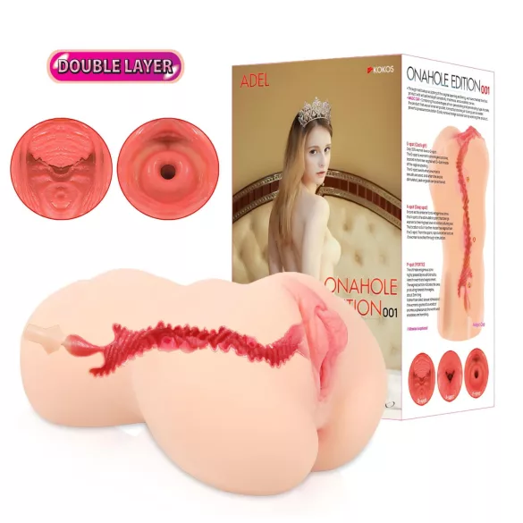 Kokos Onahole 001 XL - realistisk vagina‑masturbator (naturell)