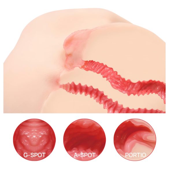 Kokos Vanilla 004 - Naturtro torso masturbator (naturlig)