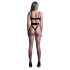 Allure Crave Me - latexlook, gjennomsiktig body (svart)