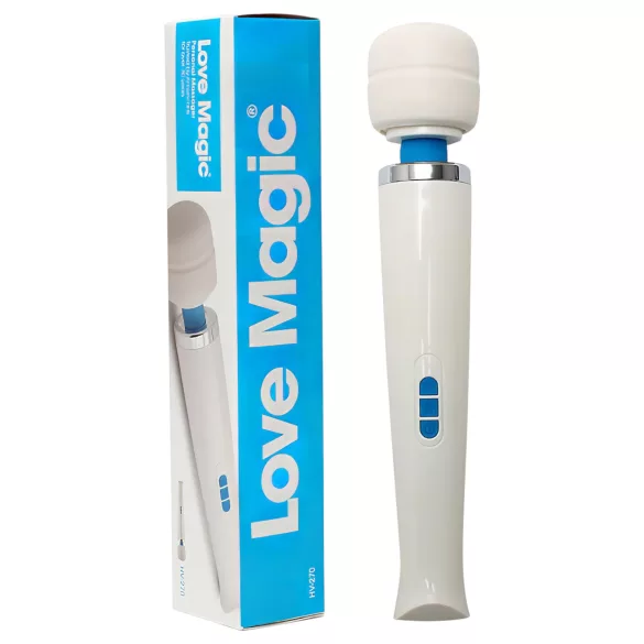 Love Magic Wand - Oppladbar Massasjevibrator (Hvit)