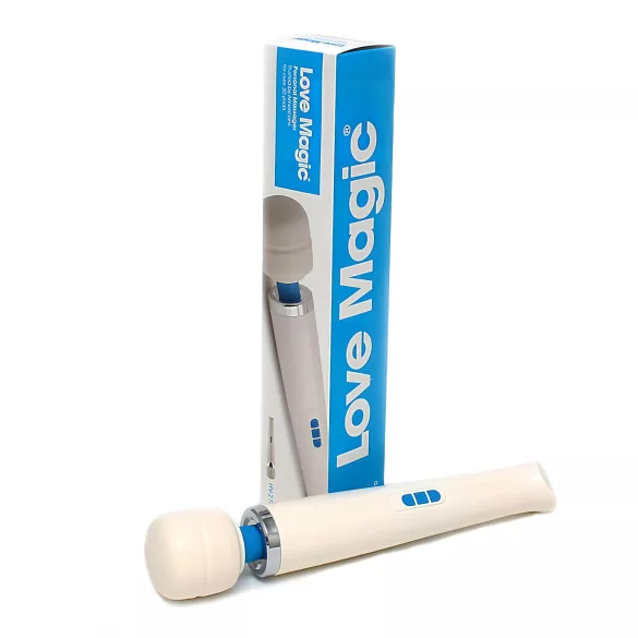 Love Magic Wand - Oppladbar Massasjevibrator (Hvit)