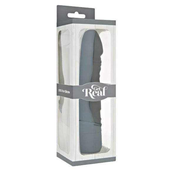 Klassisk Real Feel - livaktig, svart silikonvibrator