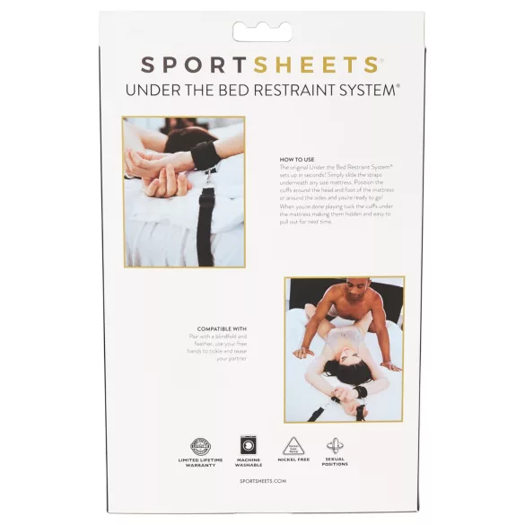 Sportsheets - sengfestesett (svart)