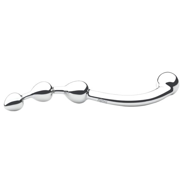 Njoy Fun Wand - metall anal og G-punkt dildo (sølv)