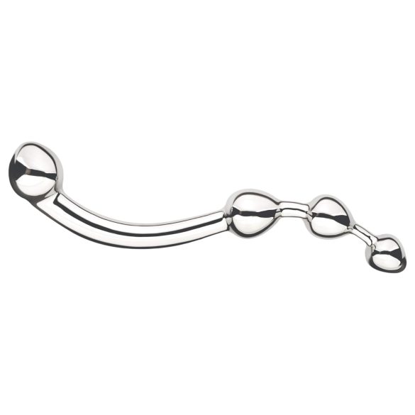 Njoy Fun Wand - metall anal og G-punkt dildo (sølv)