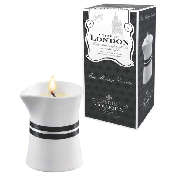 Petits Joujoux London - massasje-lys - rabarbra-amber (120ml)