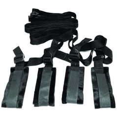 S&M - Bondage Sett for Sengen (Svart) S&M - Bondage Sett for Sengen (Svart)
