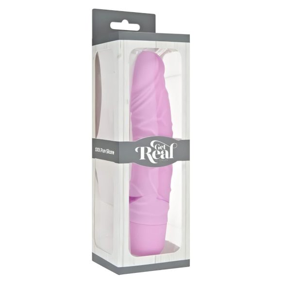 Classic Get Real - realistisk silikonvibrator (rosa)