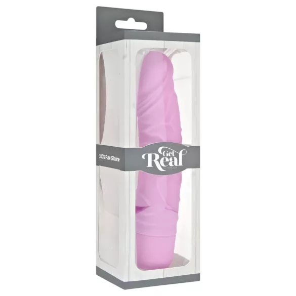 Classic Get Real - realistisk silikonvibrator (rosa)