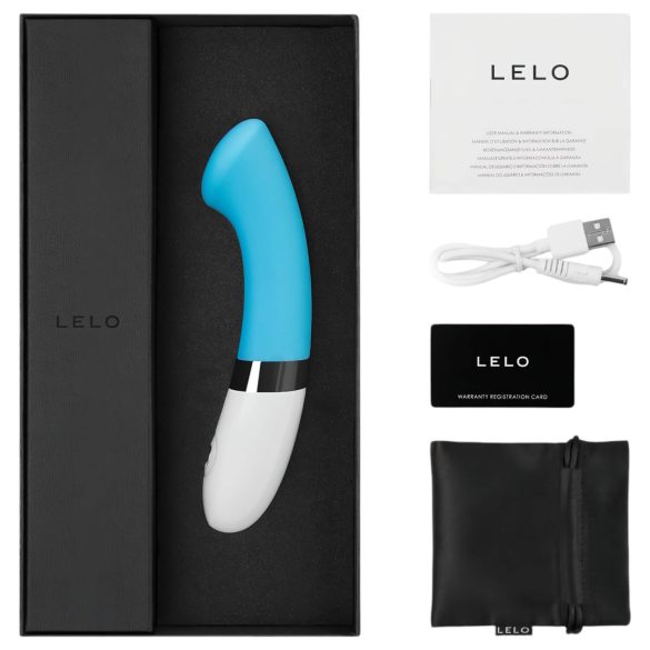 LELO Gigi 2 - silikon G-punktvibrator (blå)