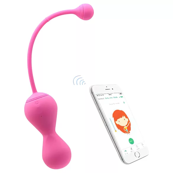 Magic Motion Kegel Master - App-styrt vibrerende knipekule (rosa)