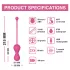 Magic Motion Kegel Master - App-styrt vibrerende knipekule (rosa)