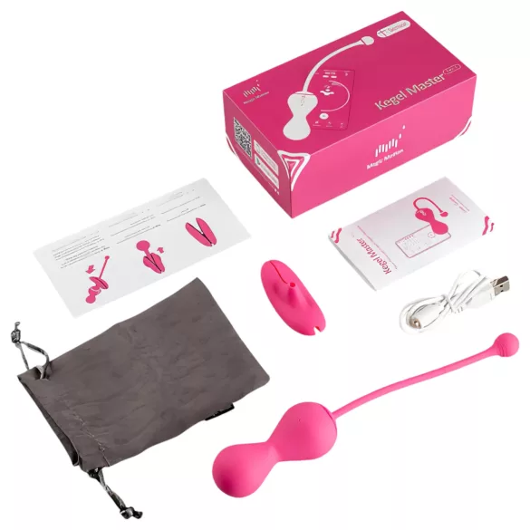 Magic Motion Kegel Master - App-styrt vibrerende knipekule (rosa)