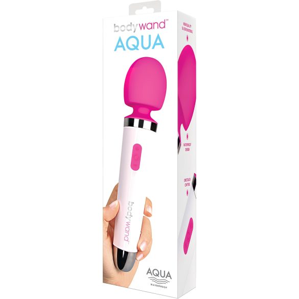 Bodywand Aqua - vanntett massasjestav (hvit/rosa)
