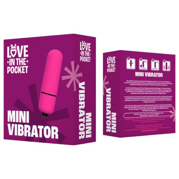 Love Bullet - vanntett mini vibrator (rosa)