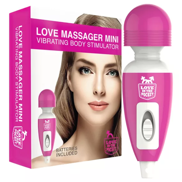 Love Wand - Mini Massasjevibrator (Rosa)