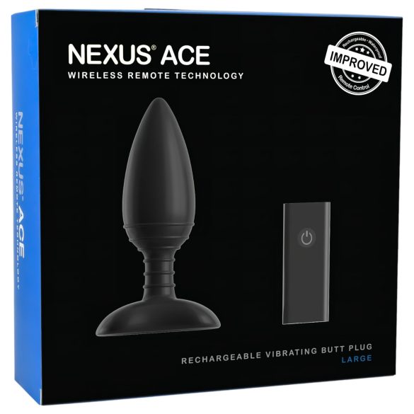 Nexus Ace - fjernstyrt, oppladbar analvibrator (stor)