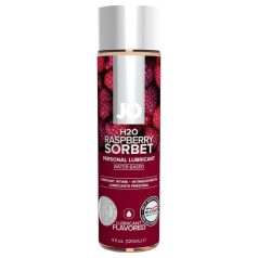 JO H2O bringebær sorbet - vannbasert glid (120 ml)