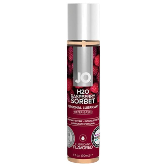 JO H2O bringebær sorbet - vannbasert glidemiddel (30ml)