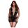 BACI Plus Size - snøre minikjole med korte ermer - sort (XL-XXL)