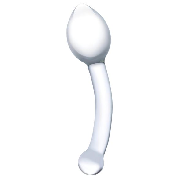 GLAS - Dobbel analdildo i glass (gjennomsiktig)