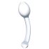 GLAS - Dobbel analdildo i glass (gjennomsiktig)