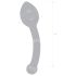 GLAS - Dobbel analdildo i glass (gjennomsiktig)