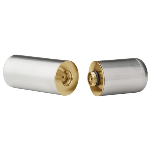 Crave Bullet - ladbar mini leppestiftvibrator (sølv-gull)