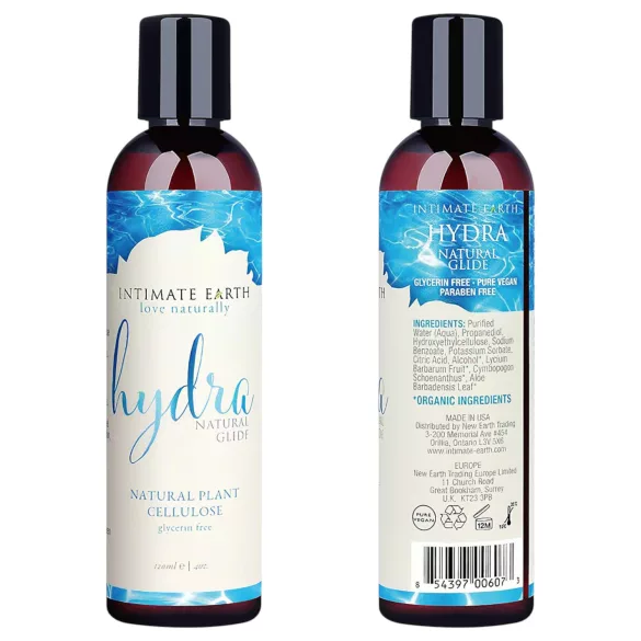 Intimate Earth Hydra Natural - vannbasert glidemiddel (120 ml)
