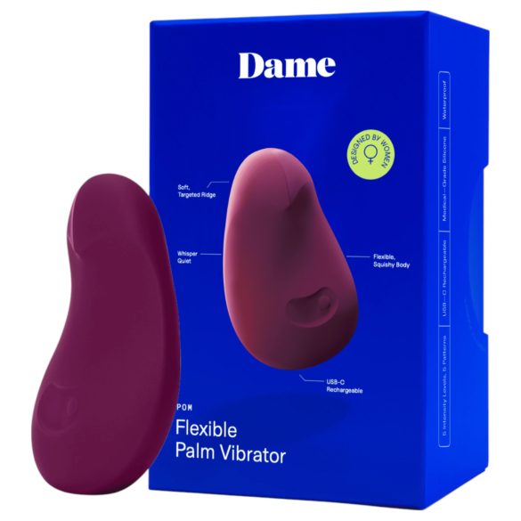 Dame Pom - oppladbar klitorisvibrator (lilla)