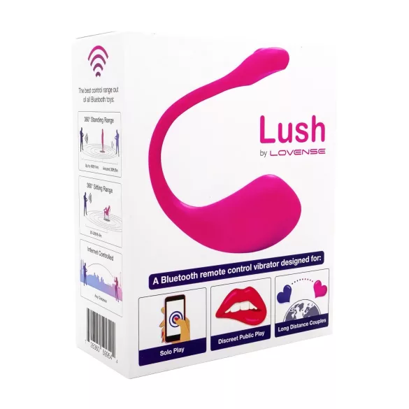 Lovense Lush 2 - bærbart appstyrt vibrerende egg (rosa)