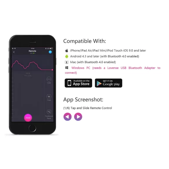 Lovense Lush 2 - bærbart appstyrt vibrerende egg (rosa)