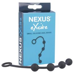 Nexus Excite - 4 perlers analdildo - svart (liten)