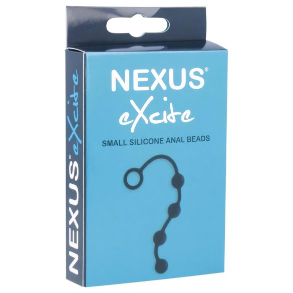 Nexus Excite - 4 perlers analdildo - svart (liten)