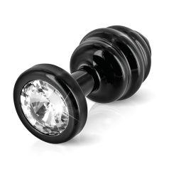 DIOGOL Anni - rillet analplugg - svart - (3cm)