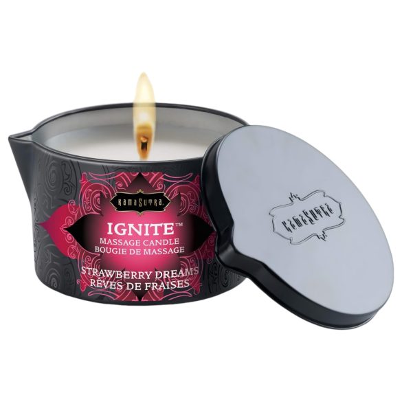 Kama Sutra - vegansk massasjelys - jordbærdrøm (170g)