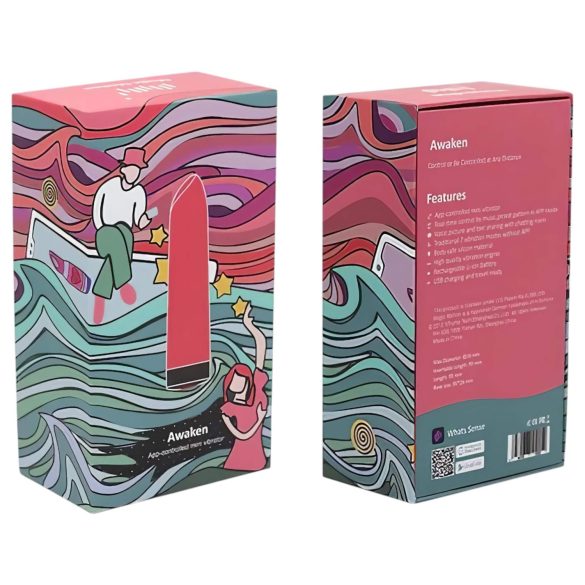 Magic Motion Awaken - smart, oppladbar mini stavvibrator (rød)