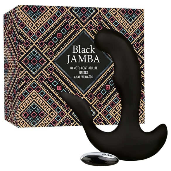 FEELZTOYS Black Jamba - trådløs, oppvarmet analvibrator (svart)