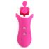 FEELZTOYS Clitella - oppladbar roterende munnvibrator (rosa)